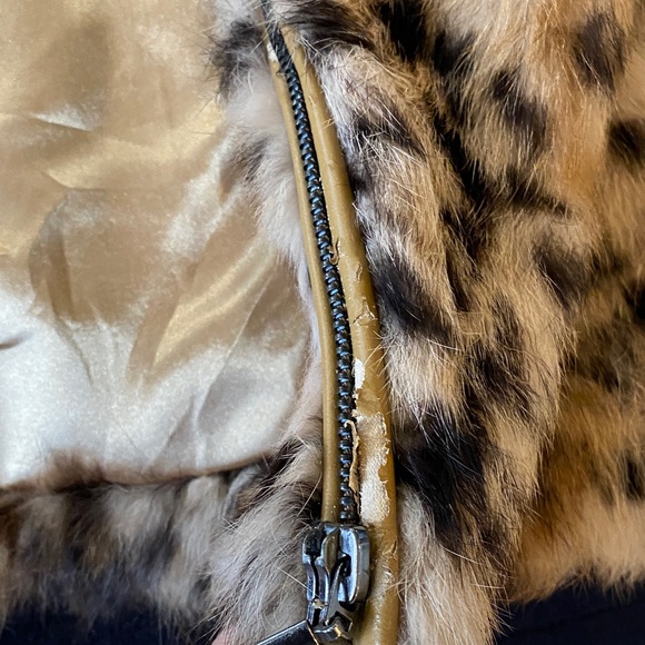 Jessica Wilde Faux Fur Leopard Coat - Brown & Black - Picture 5 of 11